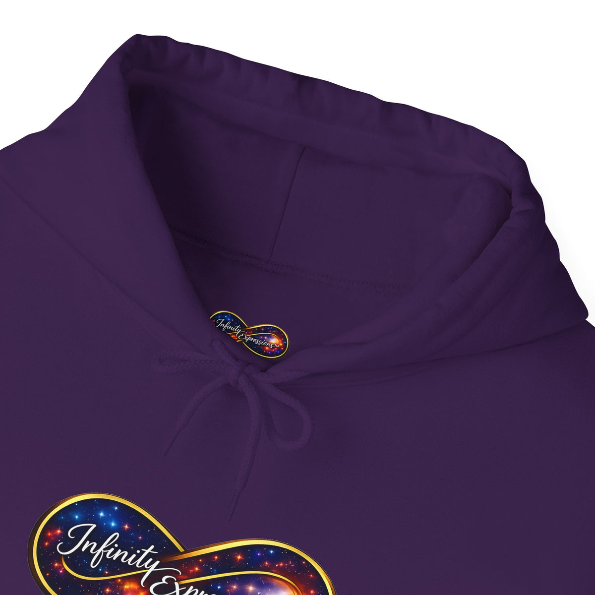 Infinity Galaxy Hoodie — "Infinity Expressions" Space Logo Pullover