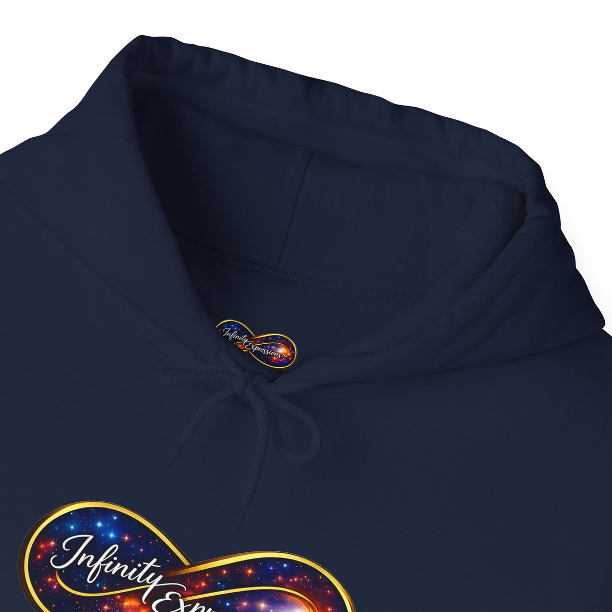 Infinity Galaxy Hoodie — "Infinity Expressions" Space Logo Pullover