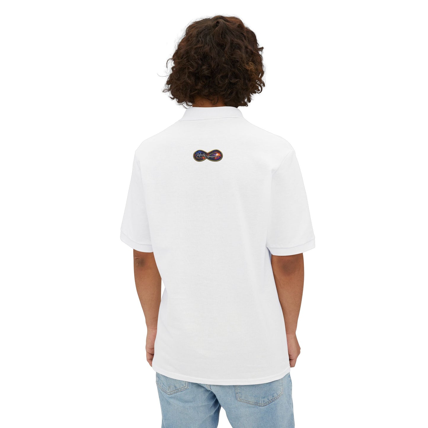 Embroidered Crown & Script Men's Polo — Classic Golf Club Shirt