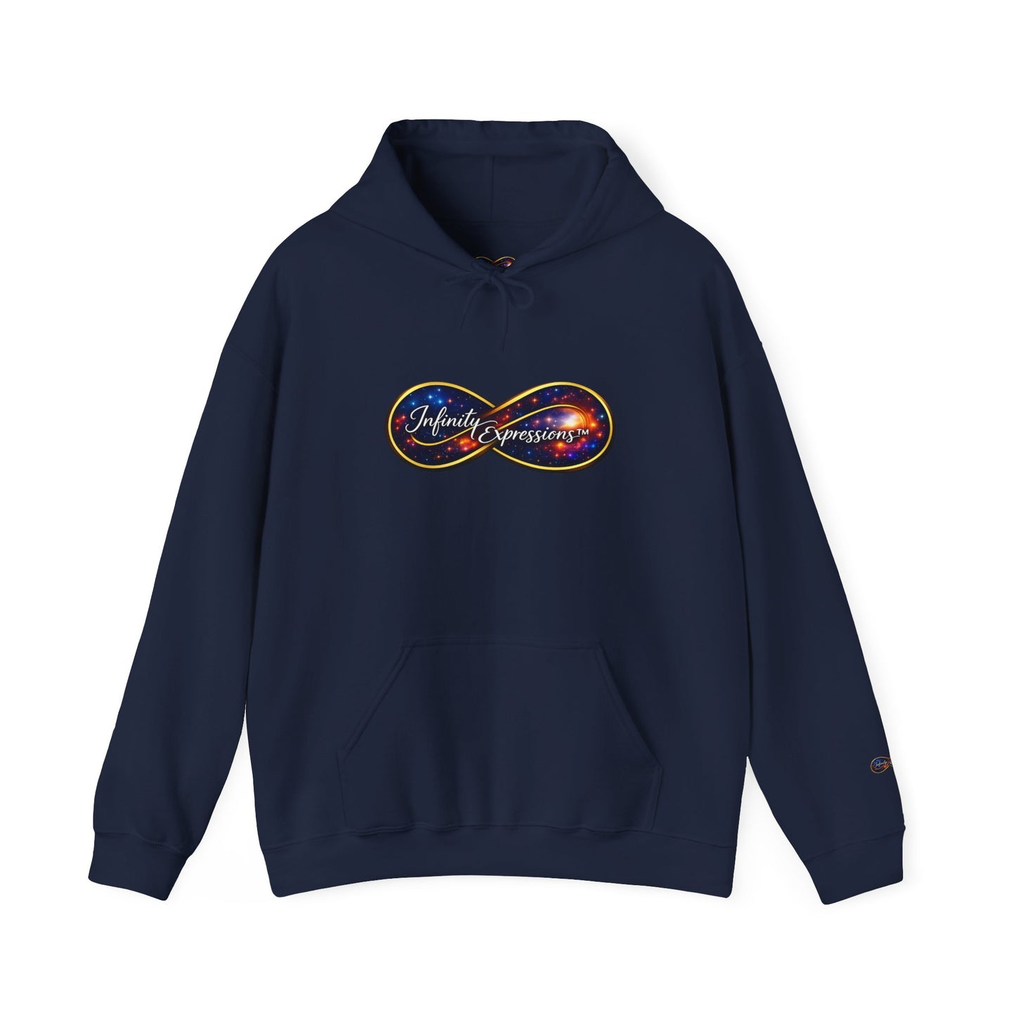Infinity Galaxy Hoodie — “Infinite Impressions” Space Logo Pullover