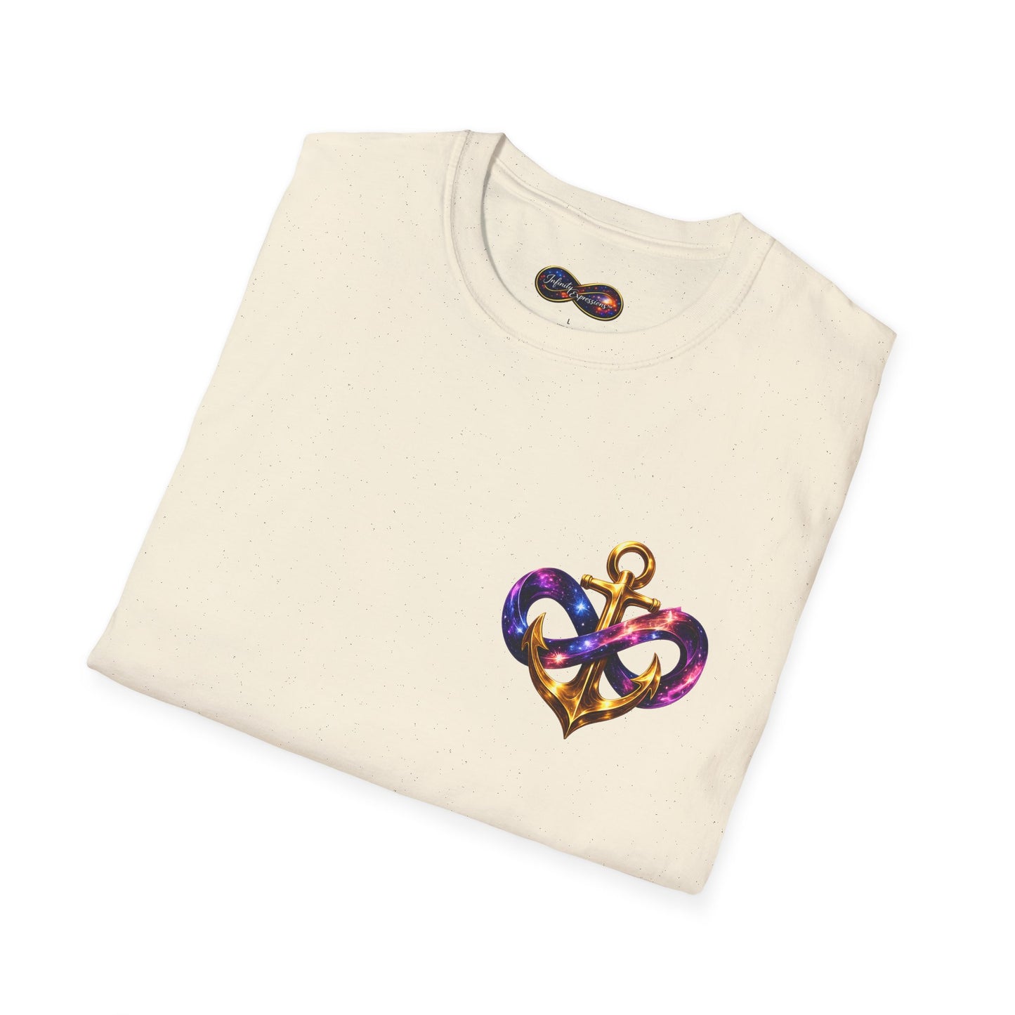 Anchor Infinity T-Shirt — "Infinite Anchors" Nautical Logo Tee (Anchored in Strength)