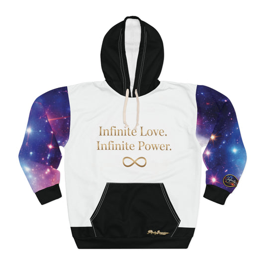 Infinity Love Hoodie — "Infinite Love. Infinite Power." Galaxy Pullover