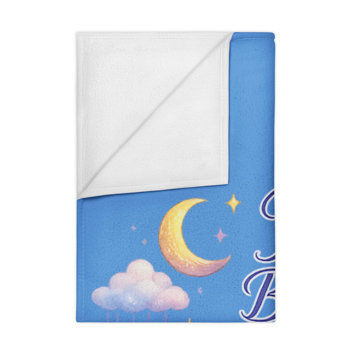 Born Infinite Toddler Blanket blue — Galaxy Infinity Design, Soft Baby Throw for Nursery