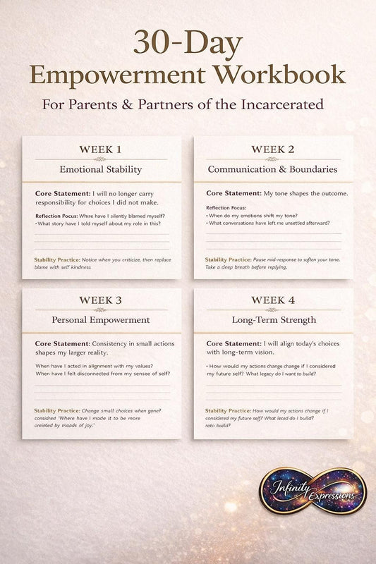 Empowerment Workbook for Incarcerated Loved Ones | 30-Day Stability Journal (PDF)