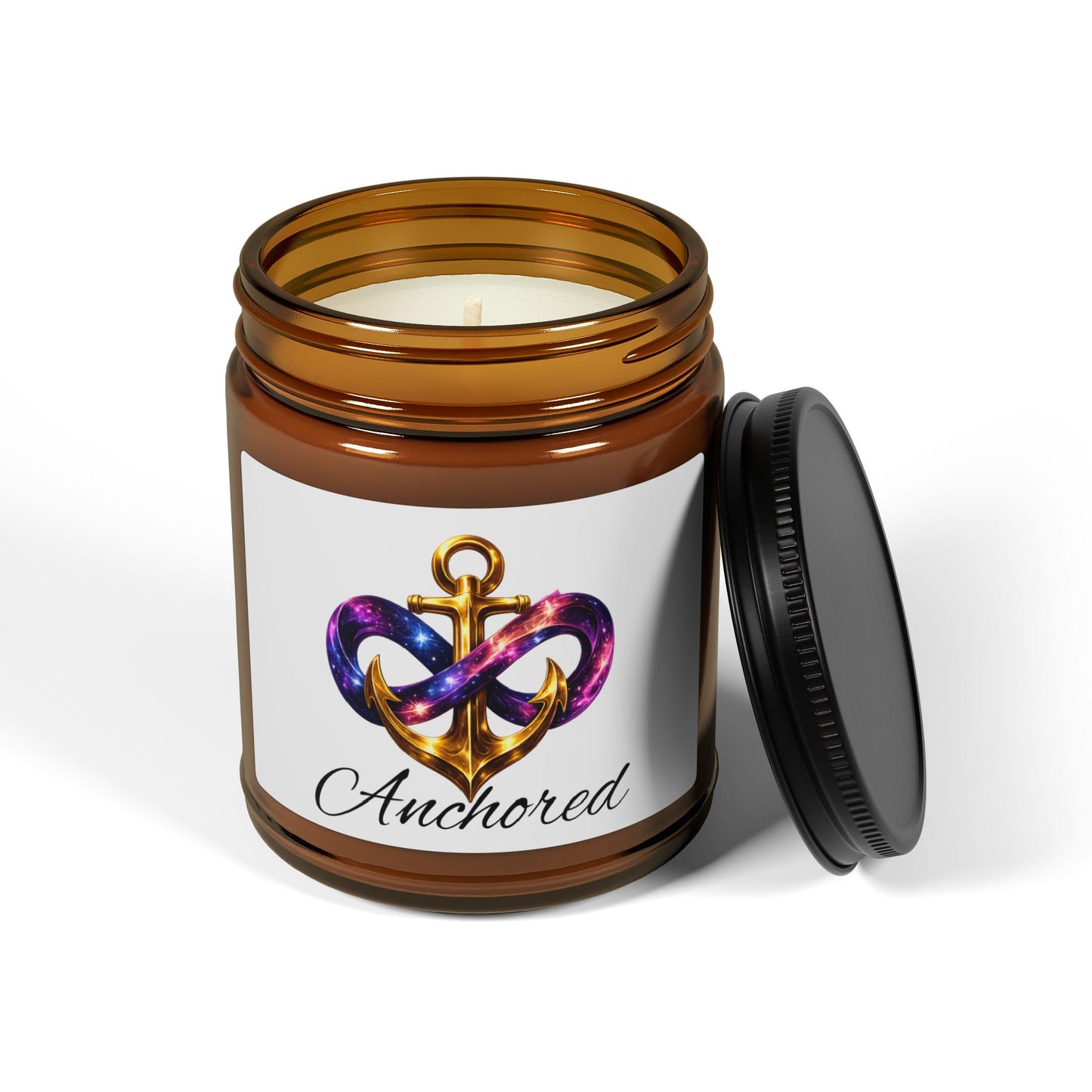Anchored Scented Soy Candle — Amber Jar