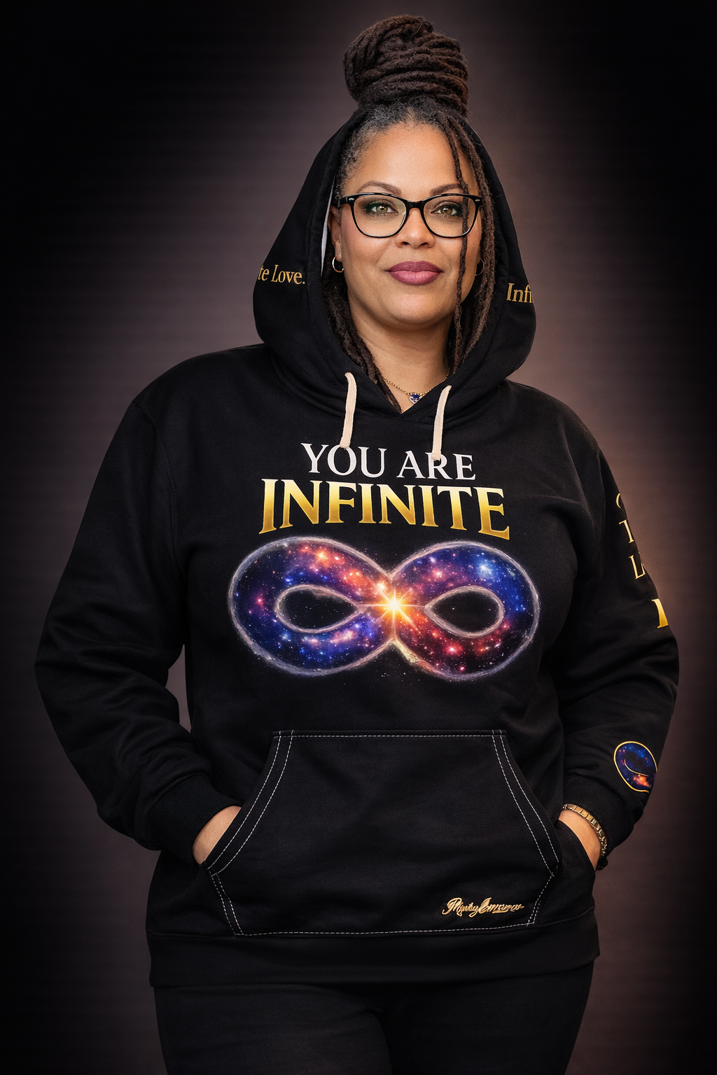 You Are Infinite Galaxy Infinity Hoodie — Inspirational Pullover for Spiritual Growth & Self-Empowerment
