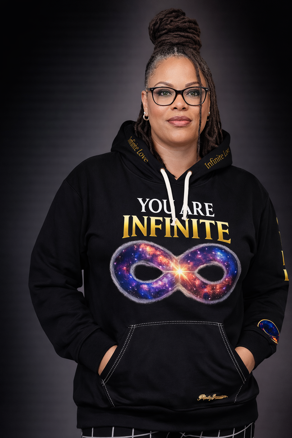 You Are Infinite Galaxy Infinity Hoodie — Inspirational Pullover for Spiritual Growth & Self-Empowerment