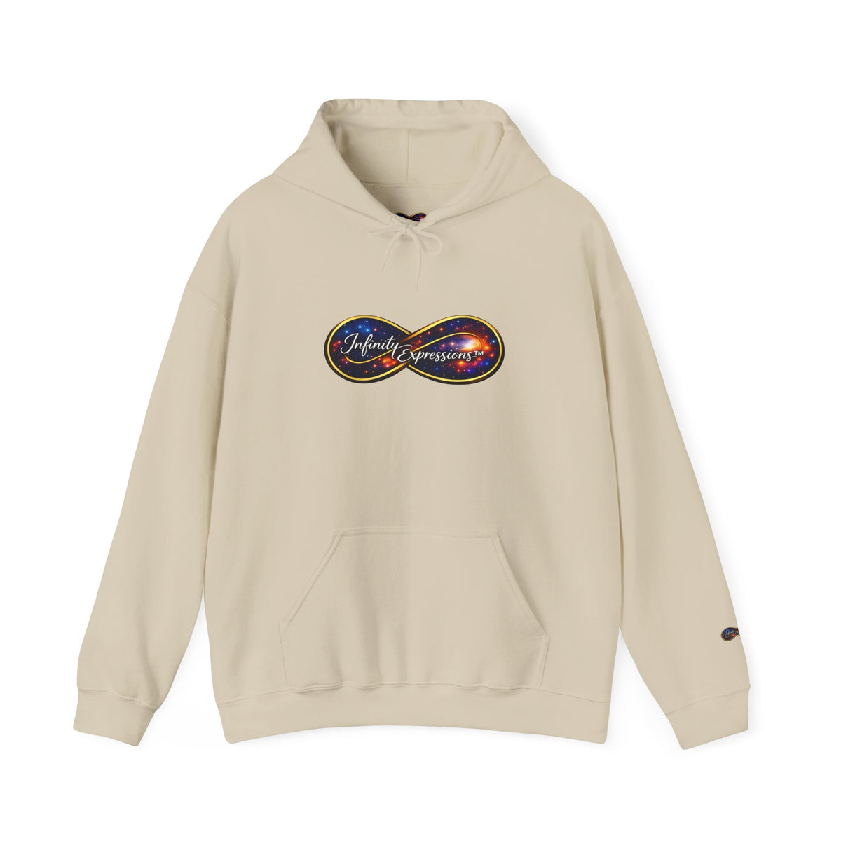 Infinity Galaxy Hoodie — "Infinity Expressions" Space Logo Pullover