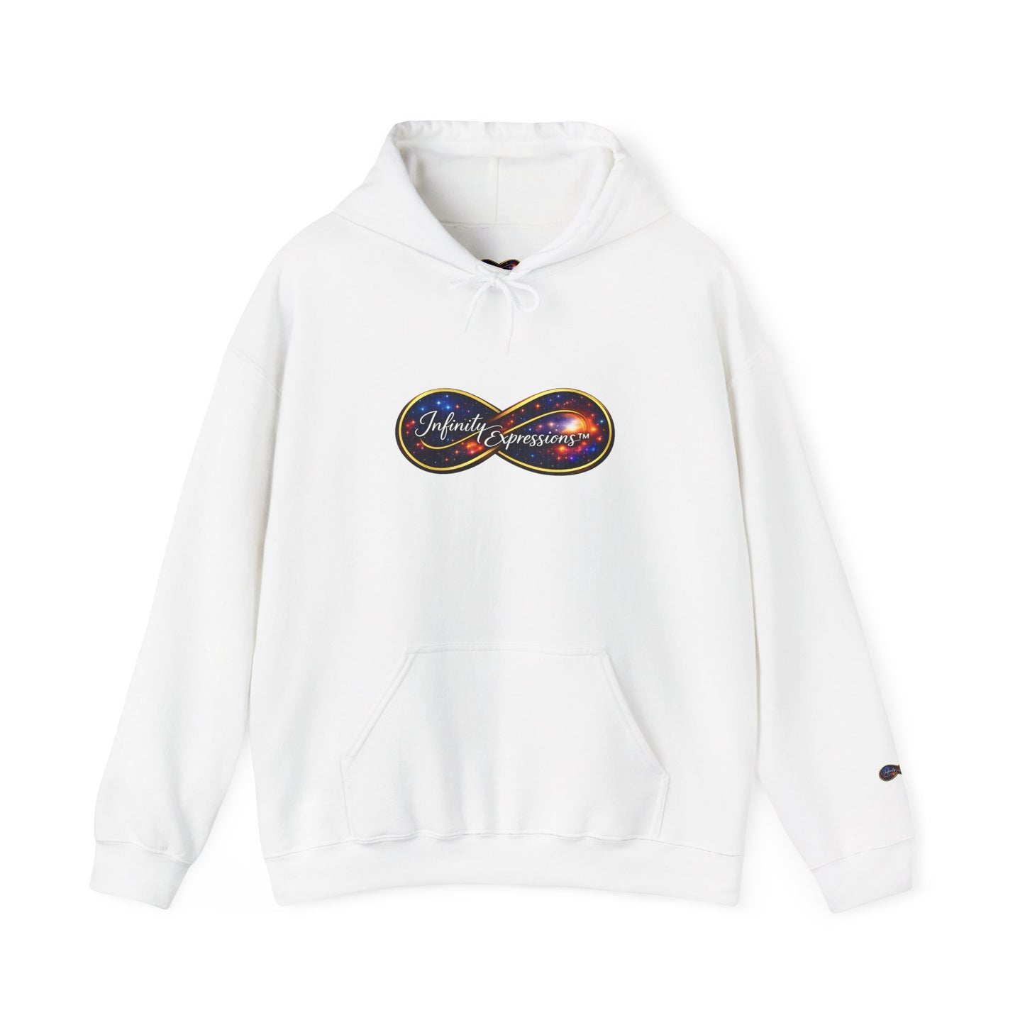 Infinity Galaxy Hoodie — “Infinite Impressions” Space Logo Pullover