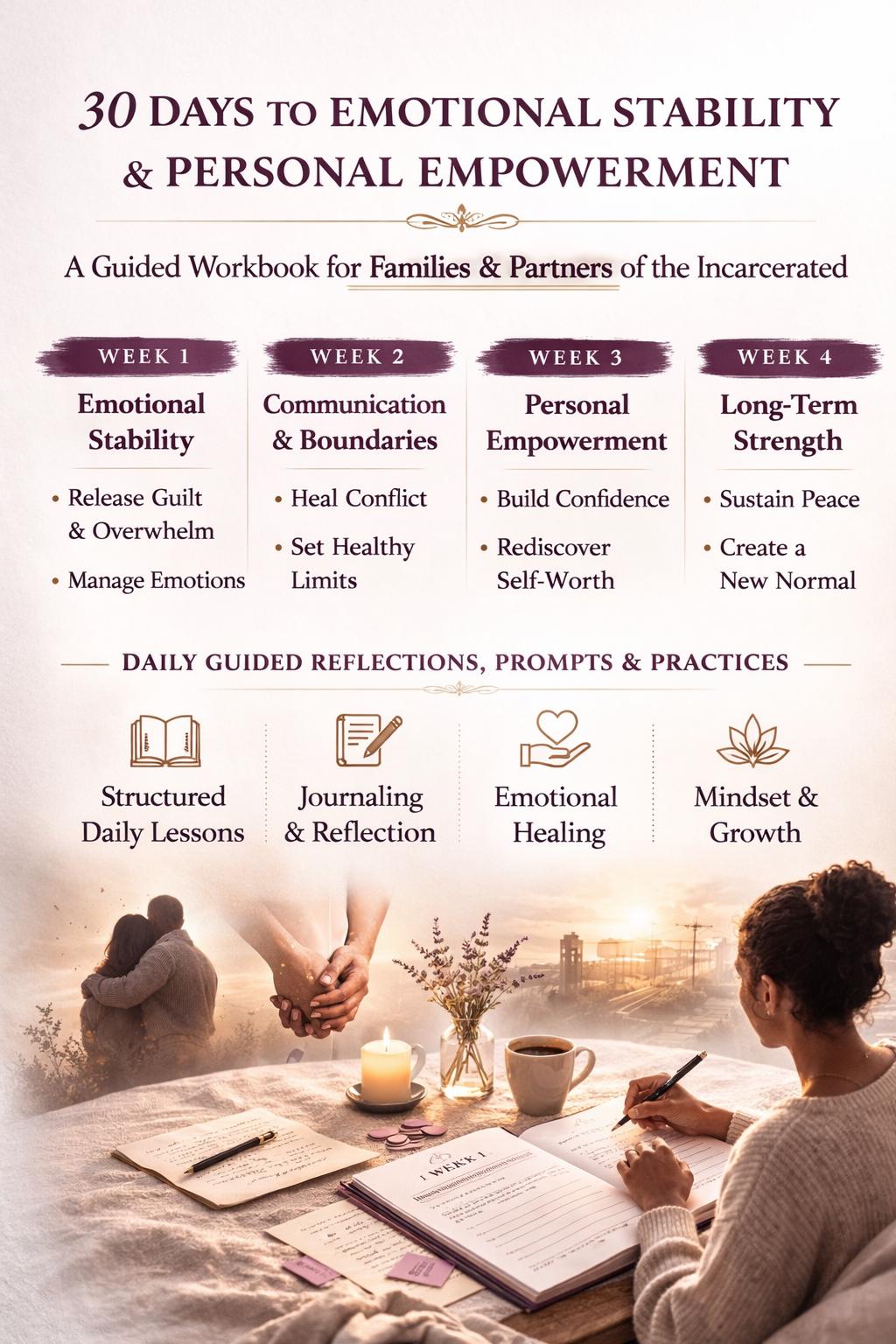 Empowerment Workbook for Incarcerated Loved Ones | 30-Day Stability Journal (PDF)