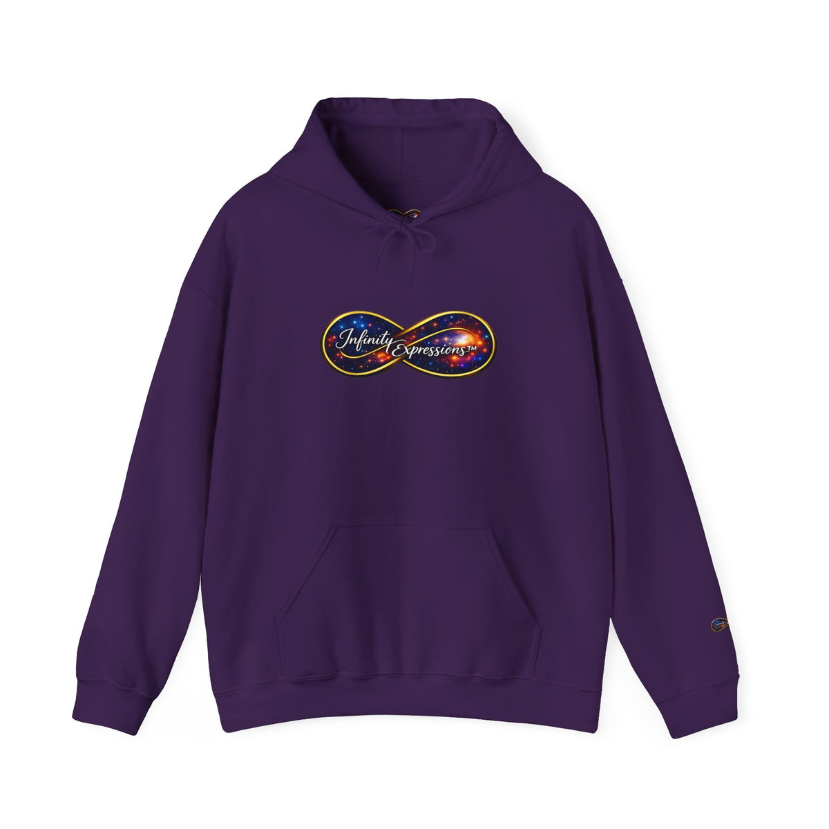 Infinity Galaxy Hoodie — "Infinity Expressions" Space Logo Pullover