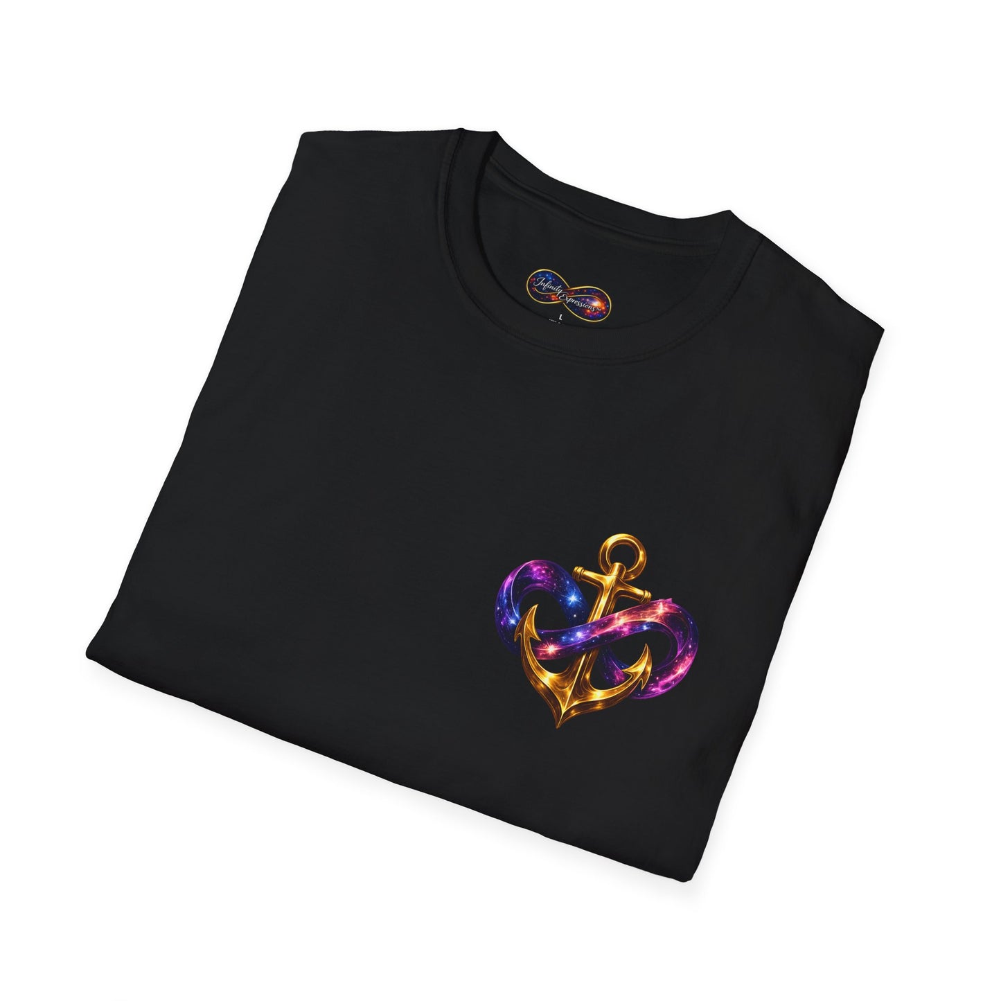 Anchor Infinity T-Shirt — "Infinite Anchors" Nautical Logo Tee (Anchored in Strength)