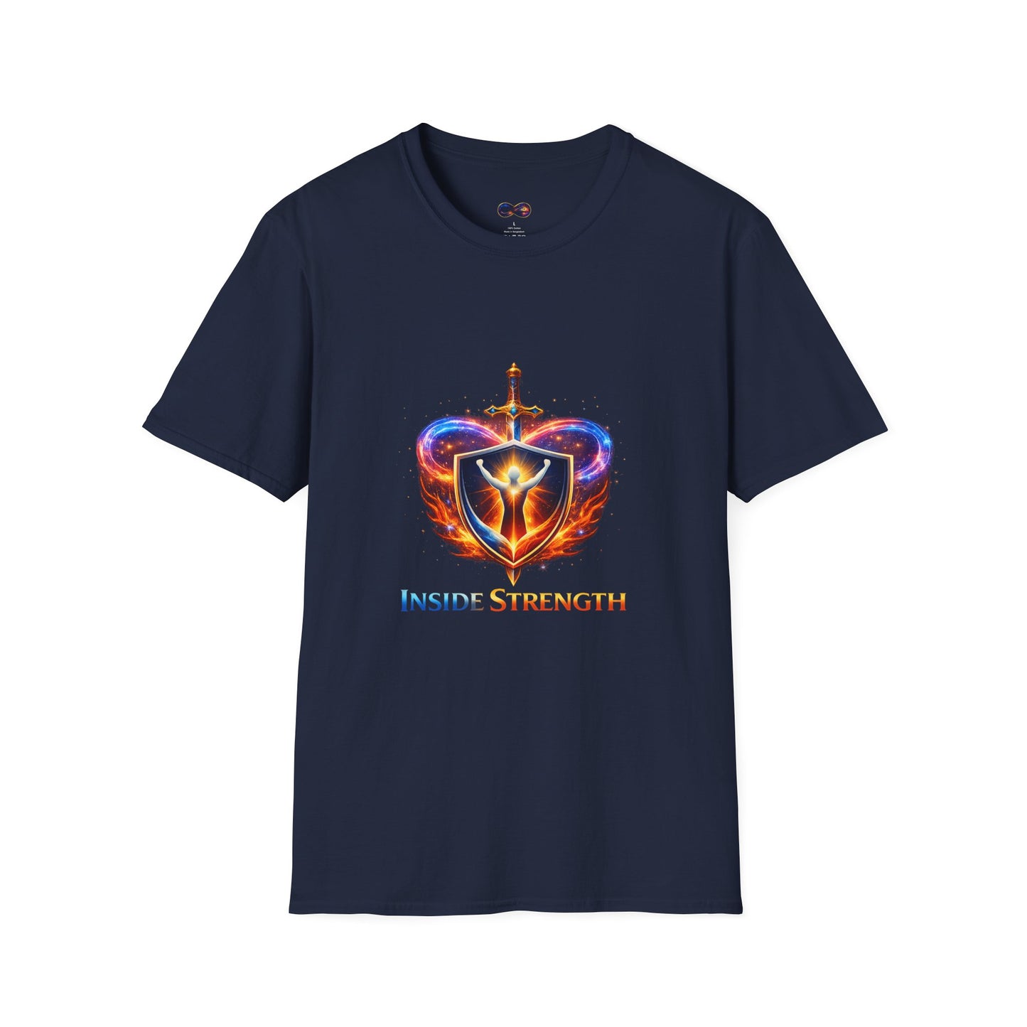 Inside Strength T-Shirt — Courage Shield Graphic Tee