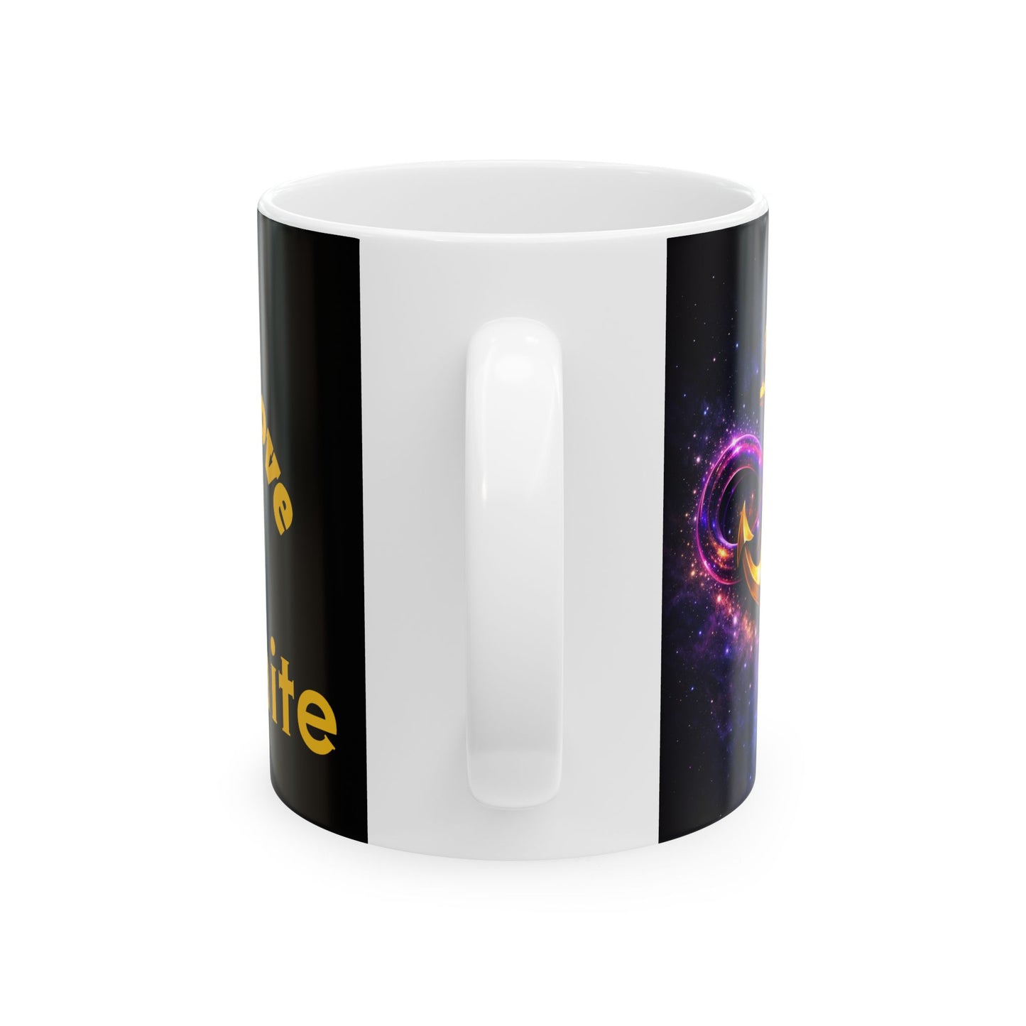 Anchored in Love Infinity Ceramic Mug — Inspirational Spiritual Coffee Cup (11oz)