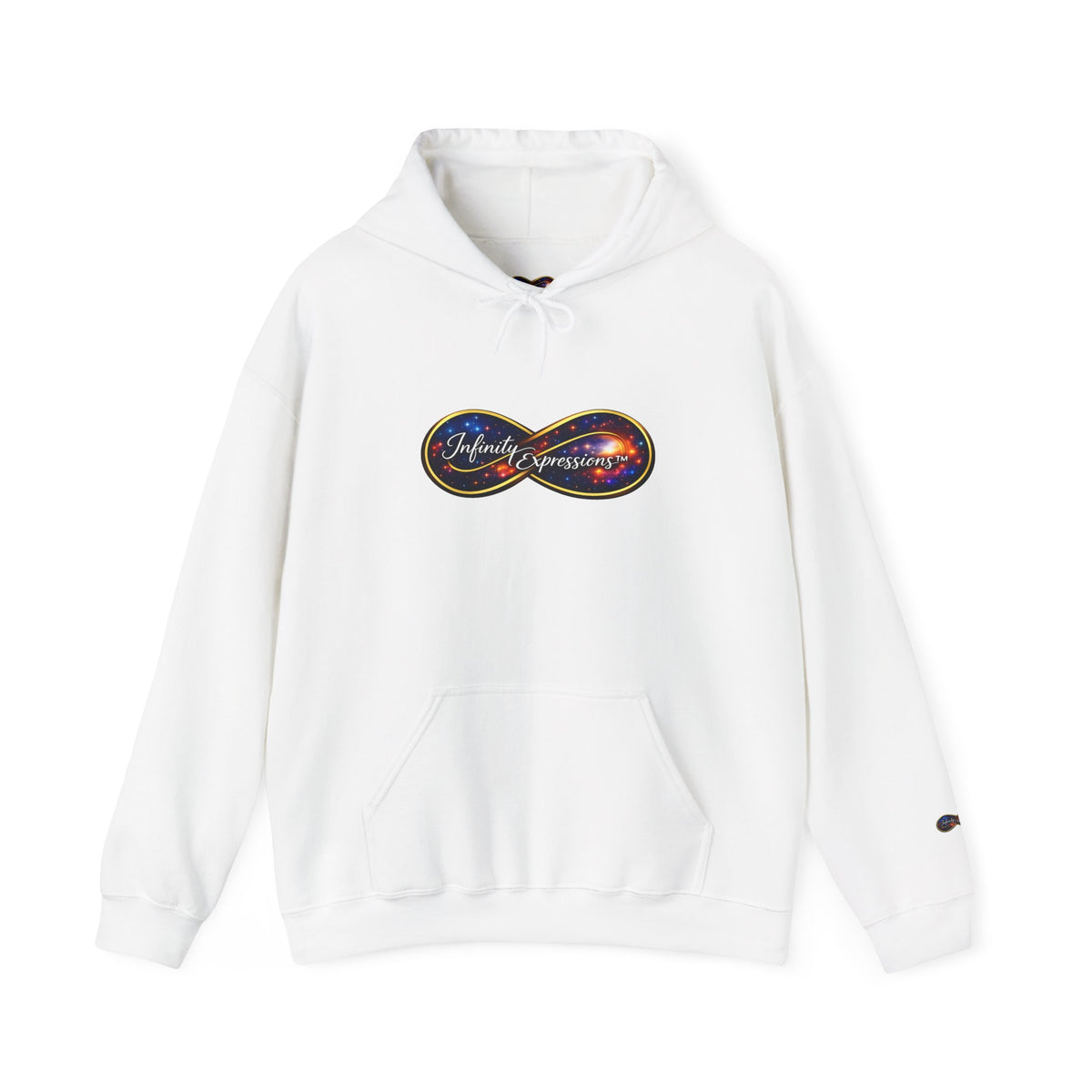 Infinity Galaxy Hoodie — "Infinity Expressions" Space Logo Pullover