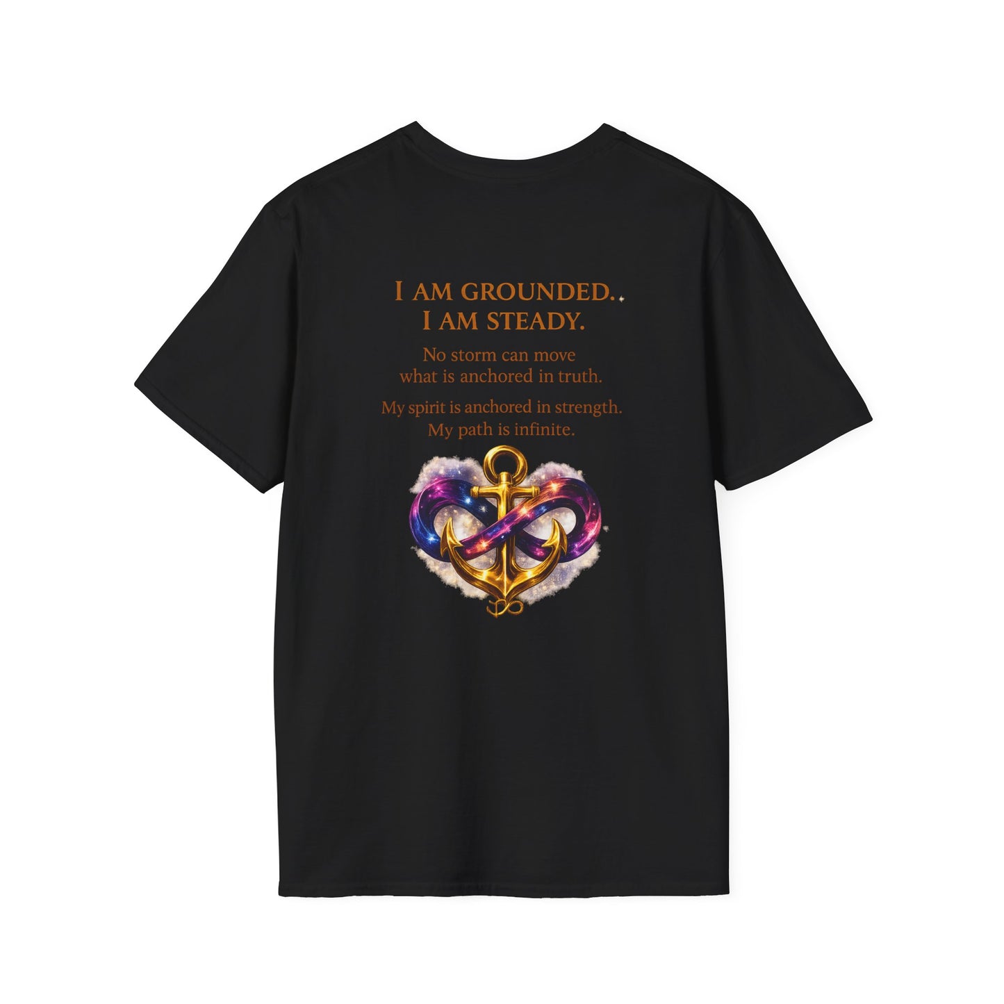 Anchor Infinity T-Shirt — "Infinite Anchors" Nautical Logo Tee (Anchored in Strength)