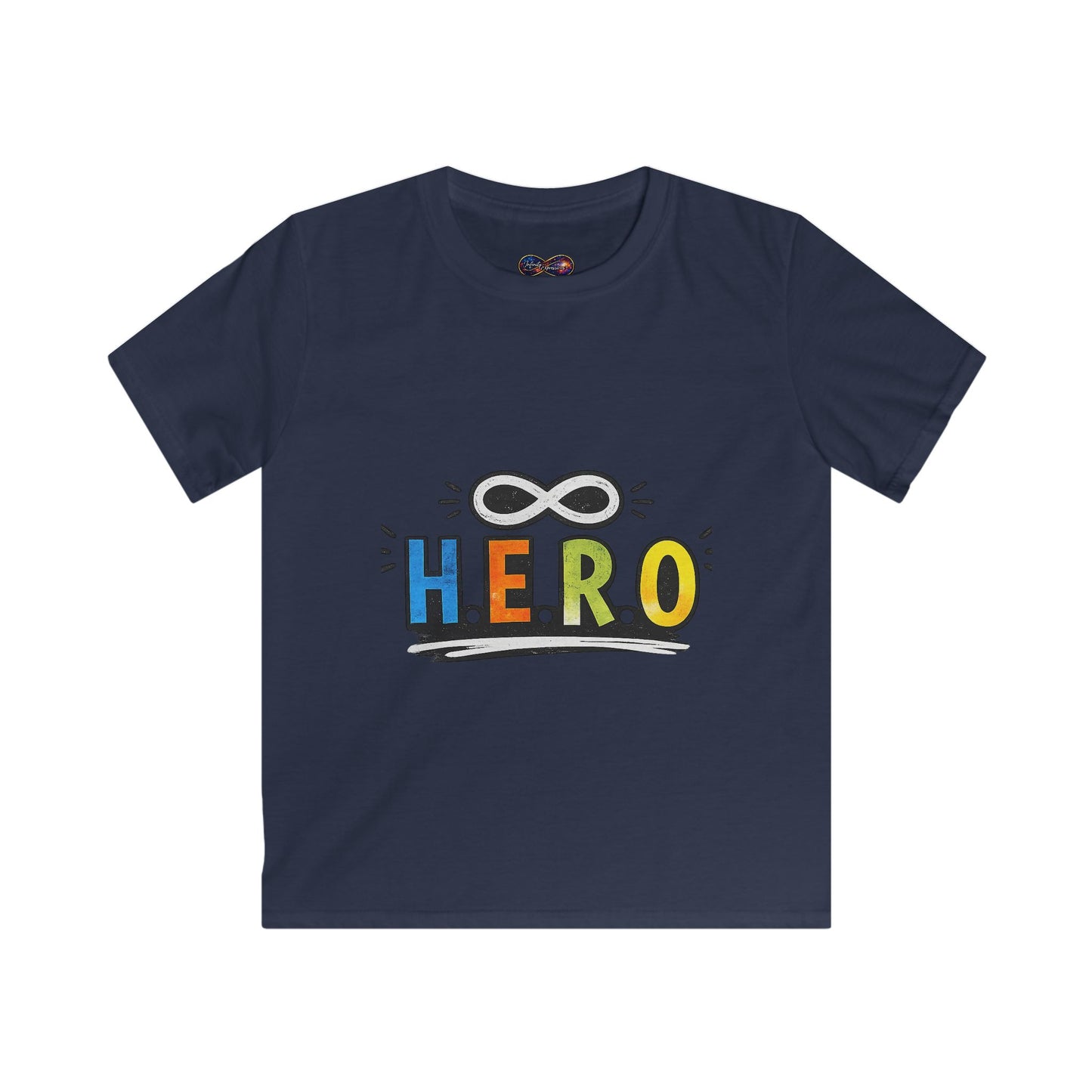 Kids H.E.R.O. T-Shirt — Happiness Energy Respect Originality Kids Tee