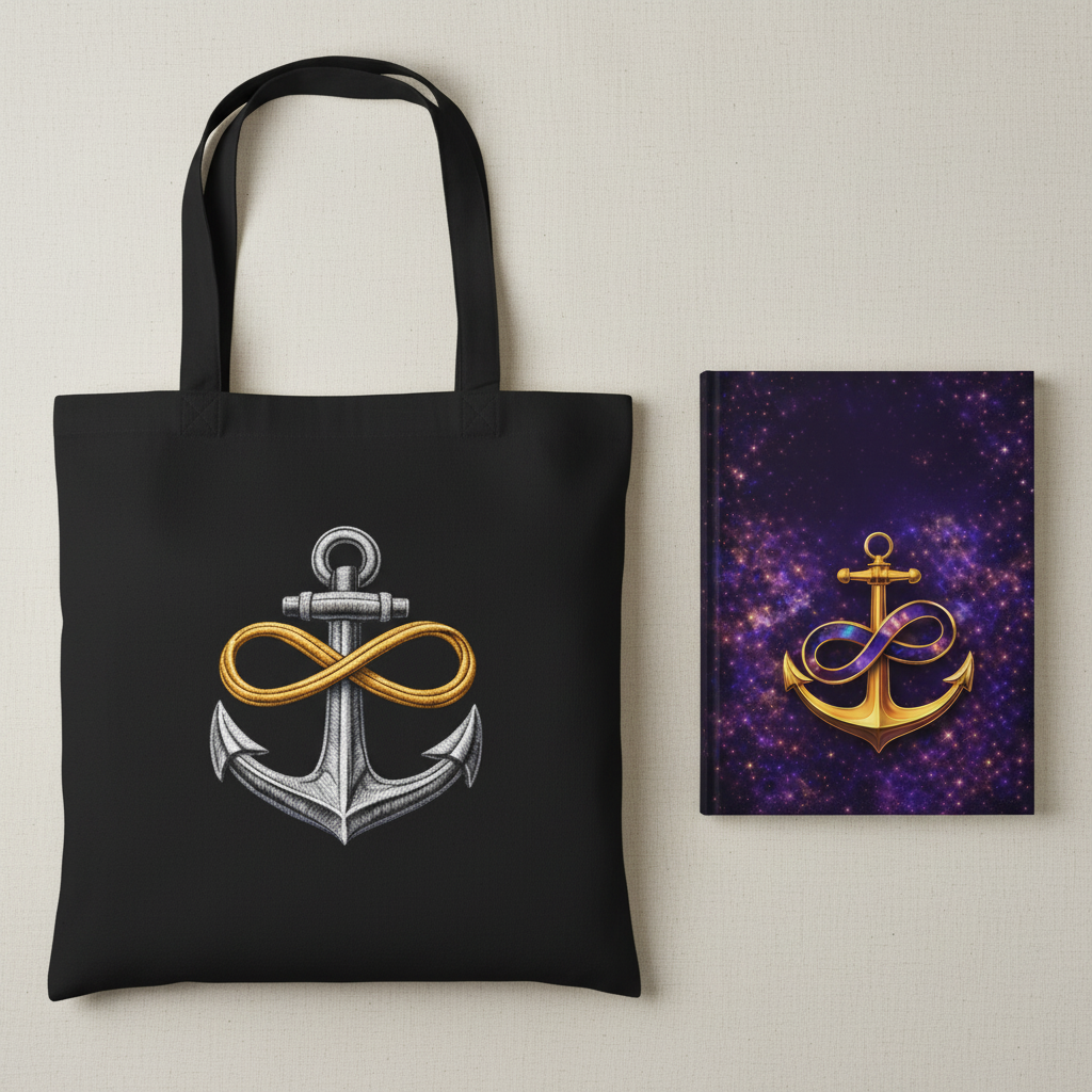Anchored in Strength Tote & Journal