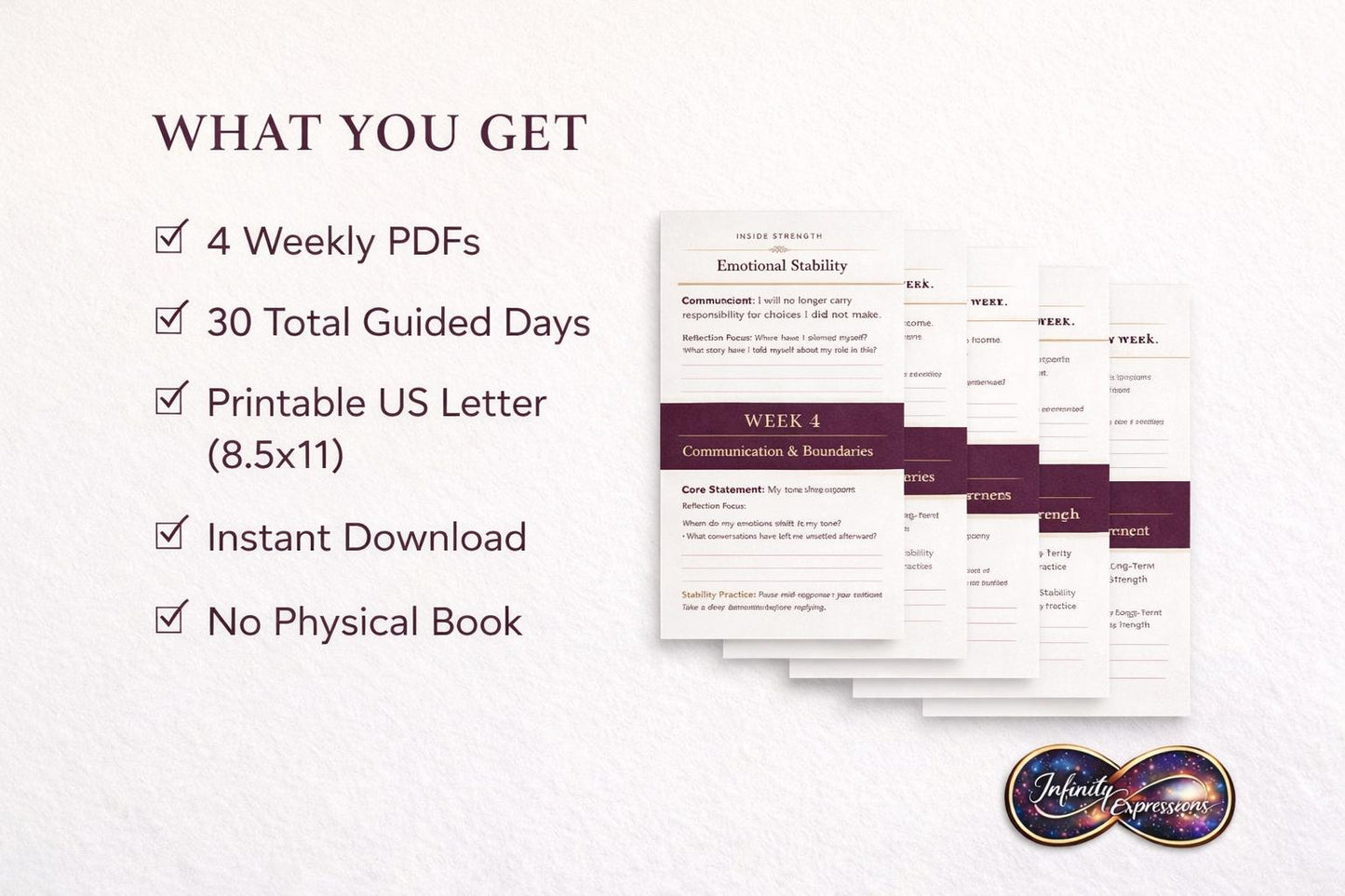 Empowerment Workbook for Incarcerated Loved Ones | 30-Day Stability Journal (PDF)