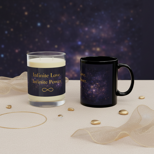 Infinite Love, Infinite Power Candle & Mug Bundle